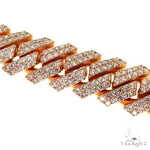 2 Row Prong Set Diamond Cuban Bracelet 67708 - Image 3