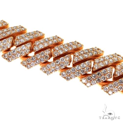 2 Row Prong Set Diamond Cuban Bracelet 67708 - Image 3