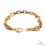 18K Yellow Gold Solid Anchor Link Bracelet 8 Inches 8.8mm   67797 - Image 2
