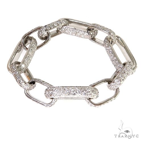 Custom Diamond Link Bracelet 67856 - Image 1