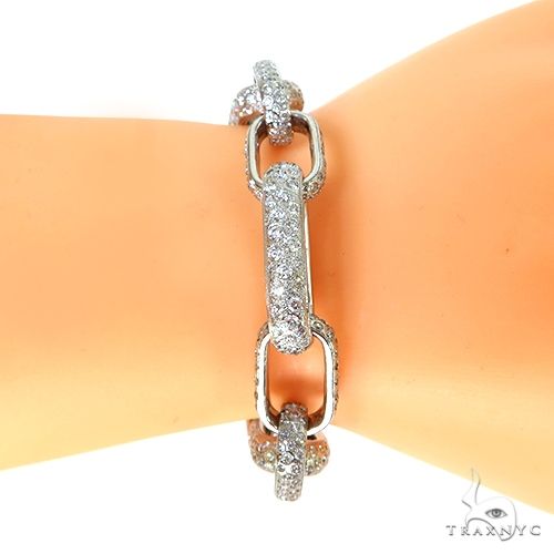 Custom Diamond Link Bracelet 67856 - Image 4