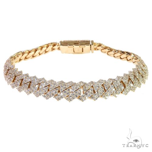 14K Gold Diamond Miami Cuban Link Bracelet 67880 - Image 1