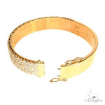 18K Gold 5 Row Diamond Bangle Bracelet 67886 - Image 6