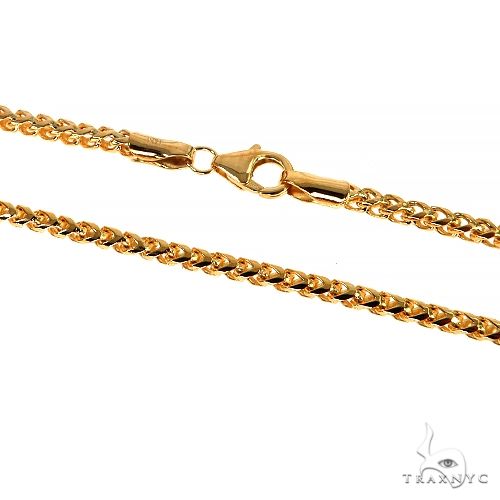 14K Yellow Gold Solid Franco Bracelet 8 Inches 2.6mm   67960 - Image 1