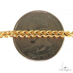 14K Yellow Gold Solid Franco Bracelet 8 Inches 2.6mm   67960 - Image 2