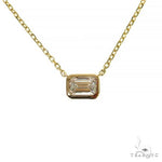 14K Gold Lab Diamond Necklace 68072 - Image 1