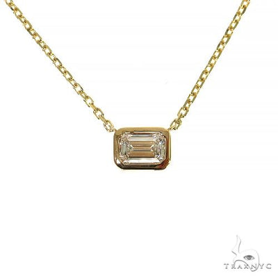 14K Gold Lab Diamond Necklace 68072 - Image 1