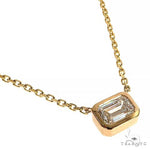 14K Gold Lab Diamond Necklace 68072 - Image 2