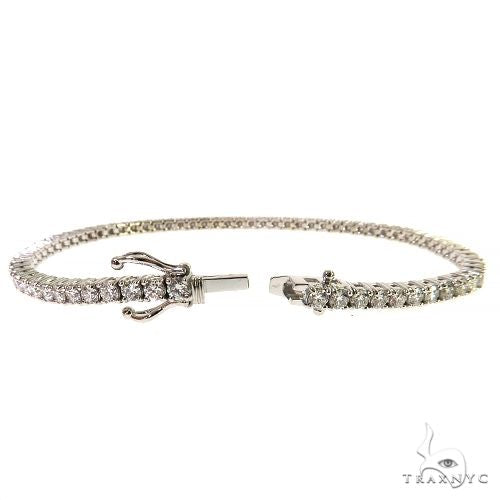 10 Pt Diamond Tennis Anklet Bracelet (Lab) 68250 - Image 2