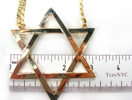 King David Star and Chain 3.10 Inches Wide  6853 - Image 3