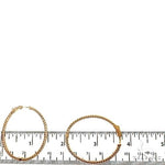 14K Gold Diamond Hoop Earrings (Lab) 68678 - Image 4