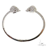 Skull Heads Diamond Bangle Bracelet 68873 - Image 7