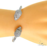 Skull Heads Diamond Bangle Bracelet 68873 - Image 9