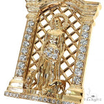Small St. Lazarus Diamond Pendant 68912 - Image 3