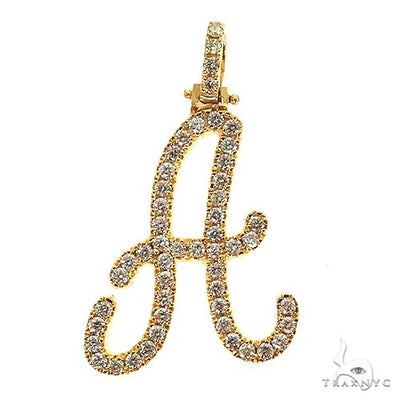 Diamond Script Letter Charm 68996 - Image 1