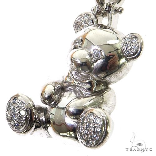Trax Teddy Bear Diamond Pendant .925 Silver 69019 - Image 4