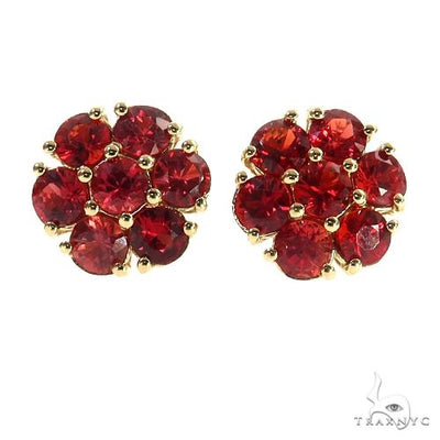 Scarlet Bloom Flower Earrings Large 69030 - Image 1