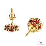 Scarlet Bloom Flower Earrings Large 69030 - Image 4