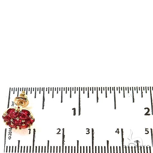 Scarlet Bloom Flower Earrings Large 69030 - Image 5