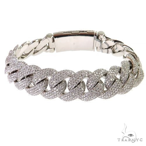 Miami Cuban Diamond Bracelete 69085 - Image 1