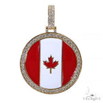 Canada Flag Diamond Frame Pendant 69161 - Image 1