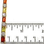 Sunset Serenity Emerald Cut Diamond Bracelet 69476 - Image 5