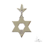 Star Of David Diamond Pendant Small 69555 - Image 4