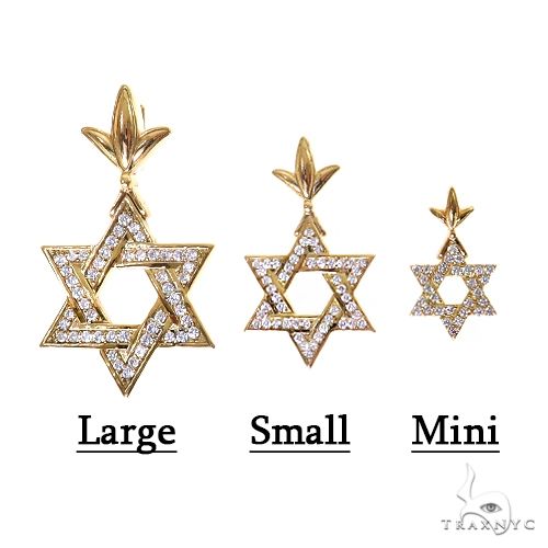 Star Of David Diamond Pendant Small 69555 - Image 8