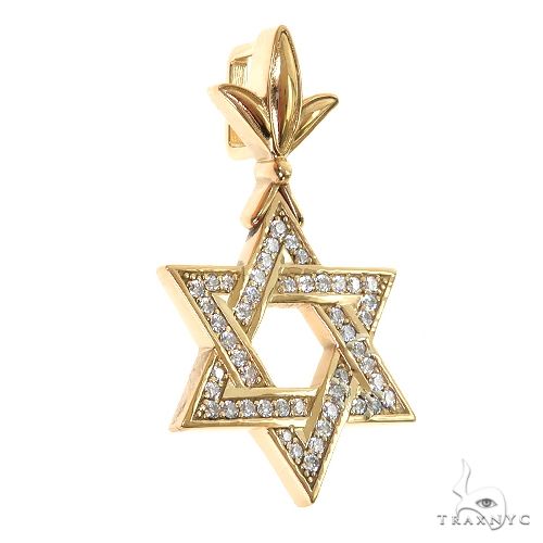 Star Of David Diamond Pendant Large 69556 - Image 2