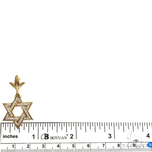 Star Of David Diamond Pendant Large 69556 - Image 5