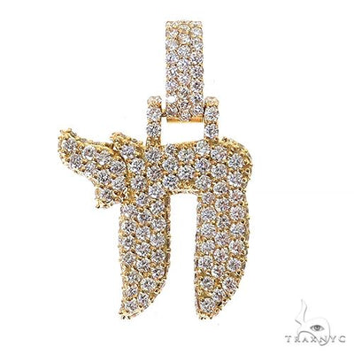Diamond Chai Pendant Medium 69578 - Image 1