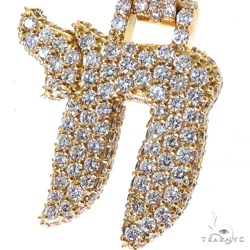 Diamond Chai Pendant Medium 69578 - Image 3