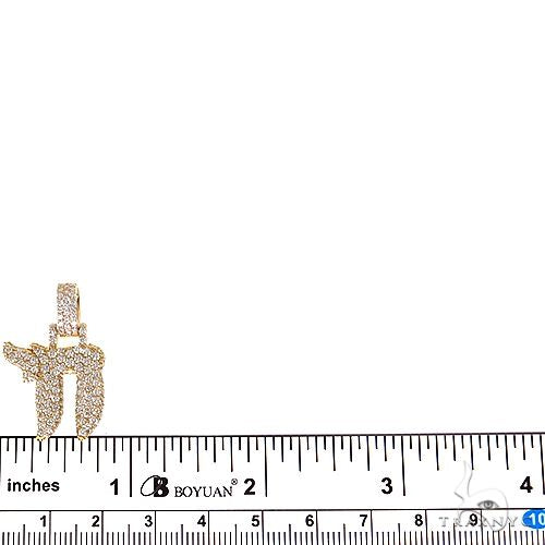 Diamond Chai Pendant Medium 69578 - Image 5