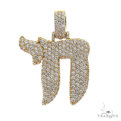 Diamond Chai Pendant Large 69580 - Image 1