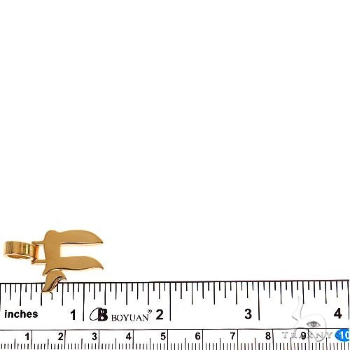 18K Gold Chai Pendant 69583 - Image 6