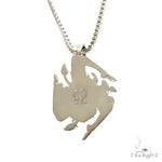 .925 Silver Sicilian Flag With Medusa Face Pendant Set 69596 - Image 4