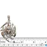 .925 Silver Sicilian Flag With Medusa Face Pendant Set 69596 - Image 7