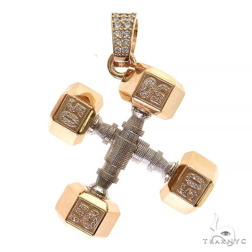 Dumbbells Barbells Fitness Pendant 69688 - Image 1