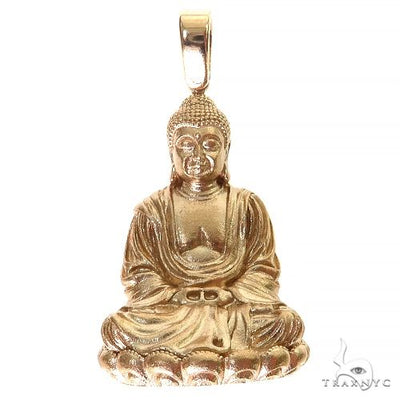 14K Gold Buddha Pendant 69689 - Image 1