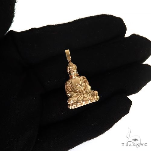 14K Gold Buddha Pendant 69689 - Image 7