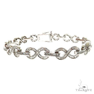 Baguette Diamond Infinity Bracelet 69700 - Image 1