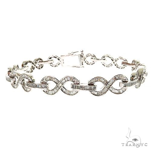 Baguette Diamond Infinity Bracelet 69700 - Image 1