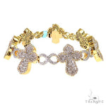 Baguette Diamond Cross Bracelet 69702 - Image 1