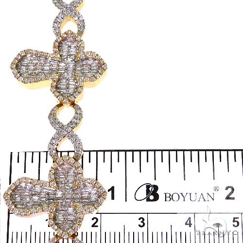 Baguette Diamond Cross Bracelet 69702 - Image 6