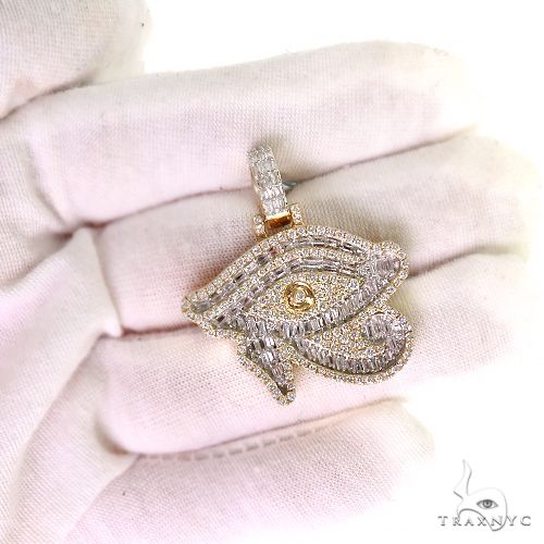Baguette Diamond Evil Eye Pendant 69710 - Image 7