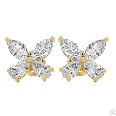 Diamond Butterfly Earrings (Lab) 69832 - Image 1