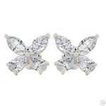 Diamond Butterfly Earrings (Lab) 69832 - Image 2