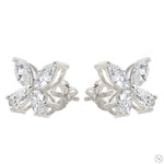 Diamond Butterfly Earrings (Lab) 69832 - Image 6