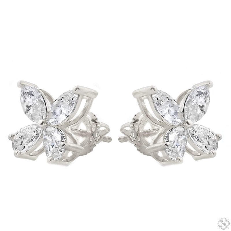 Diamond Butterfly Earrings (Lab) 69832 - Image 6