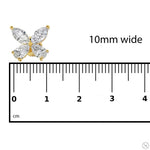 Diamond Butterfly Earrings (Lab) 69832 - Image 13